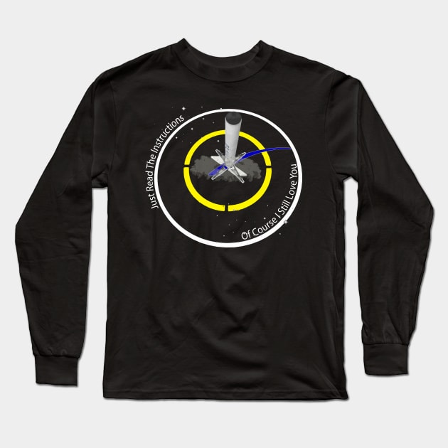 Spacex Rocket Space Landing Pad Bullseye Long Sleeve T-Shirt by Prolifictees